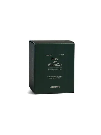 LOOOPS | Duftkerze 75g MOMENT DER WOHLMUT | dunkelgrün